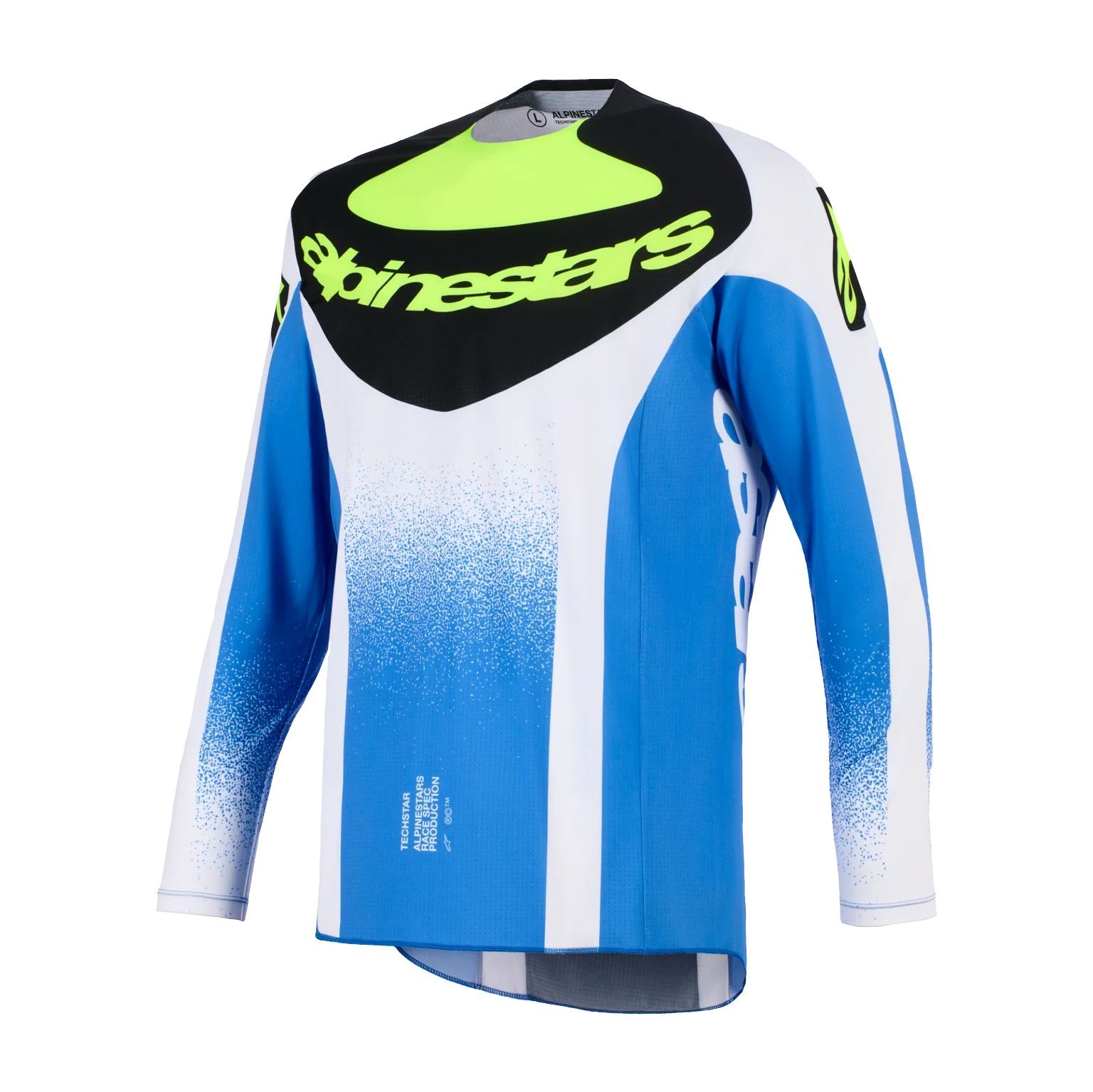 Alpinestars 2026 Techstar Knif Motocross Jersey Ucla Blue Black Yellow Flo